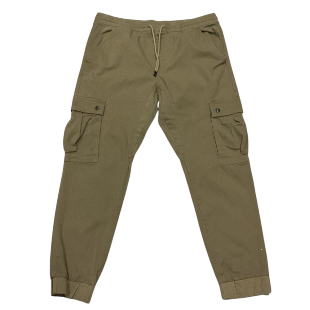 Silver Jeans Men’s Tan Slim Cargo Cuffed Pants